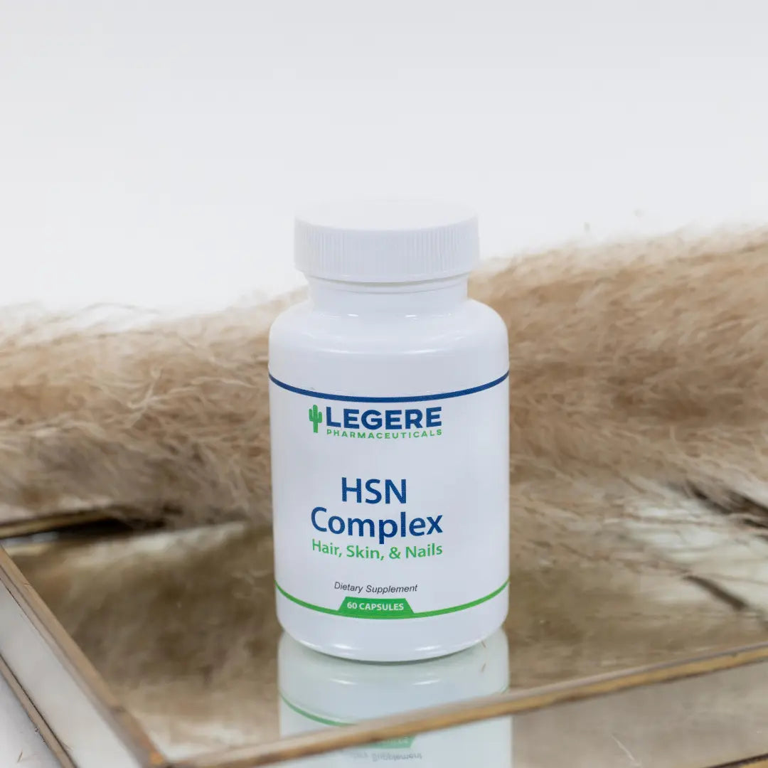 LEGERE PHARMACY HSN Complex Skin & Hair Health Supplement - Supports Skin Regeneration & Hair Resilience
