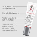 EltaMD UV Lip Balm Broad-Spectrum SPF 36 - long Lasting UVA & UVB, Clear color - .28oz $21.00 USD