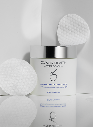 ZO Skin Health Complexion Renewal Pads - Oil and Debris Removal for Pore Unclogging, Skin Health Enhancement, 60 Pads per Jar