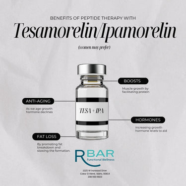 Ipamorelin + Tesamorelin Peptide stack - 1 month supply