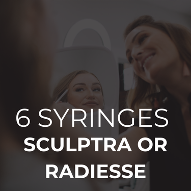 6 Syringes of Sculptra or Radiesse