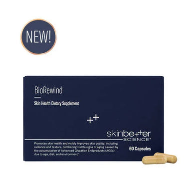Turn back the clock on aging skin with BioRewind. This breakthrough skin health supplement targets glycation, the process responsible for the formation of harmful byproducts called Advanced Glycation End Products (AGEs). AGEs damage proteins such as collagen and elastin, leading to visible signs of skin aging. BioRewind's exclusive CORExtract™ Biotechnology, featuring Rosmarinic Acid and synergistic antioxidants, was shown to help reverse glycation and reduce AGE formation in clinical testing. Experience vi