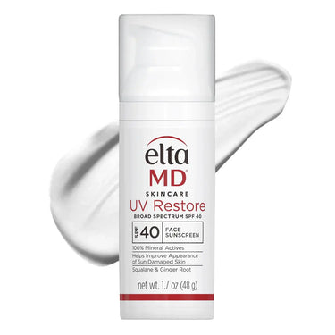 Elta MD UV Restore SPF 40 - Physical Sunscreen for Sun-Damaged Skin, 100% Pure Formula with Squalene for Moisture and Suppleness