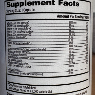 HSN Complex Skin & Hair Health Supplement - Supports Skin Regeneration & Hair Resilience