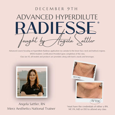 Renew Advanced Biostimulatory Injection Techniques Course with ezGEL by Hailey Morris, Focusing on Hyperdilute Radiesse Application via Cannula, Lower Face, Neck, and Buttock