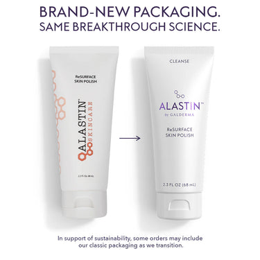 Alastin ReSURFACE Skin Polish, exfoliation, volcanic minerals and glycolic acid. 2.3oz, $78.00 USD