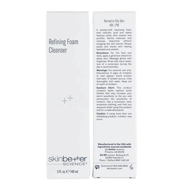 Skin Better Refining Foam Facial Cleanser, Multifunctional Gentle Exfoliating, Suitable for All Skin Types, $50 USD