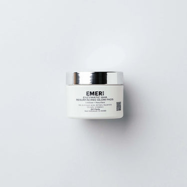 Emer Skincare Enzymatic Glow Pads with 15% Glycolic Acid, Skin Care Masks & Peels, For Gentle Exfoliation and Moisturization