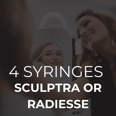 4 Syringes of Sculptra or Radiesse
